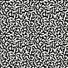 Vector seamless pattern. Abstract spotty texture. Natural monochrome design. Creative background with blots. Decorative organic swatch.