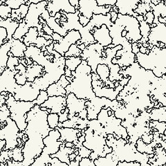 Vector seamless pattern. Abstract spotty texture. Natural sky monochrome design. Creative background with blots. Decorative clouds swatch.