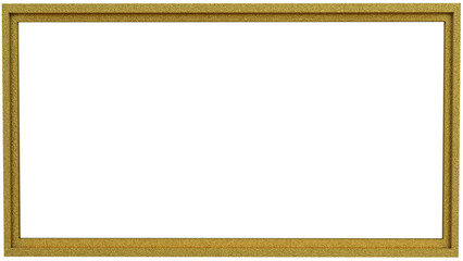 gold picture frame as transparent png file.