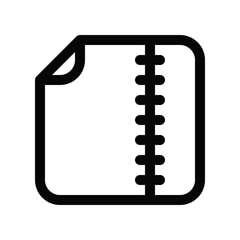 editable vector archive compressed file icon. black, line style, transparent white background. part of a big icon set family. perfect for web and app interfaces, presentations, infographics, etc