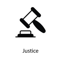 Justice icon design stock illustration