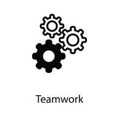 Team work icon design stock illustration