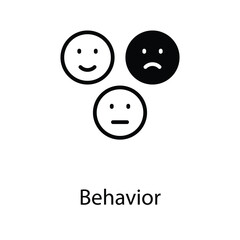 Behavior icon design stock illustration