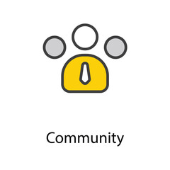 Community icon design stock illustration