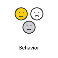 Behavior icon design stock illustration