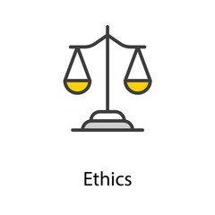 Ethics icon design stock illustration