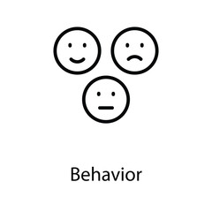 Behavior icon design stock illustration