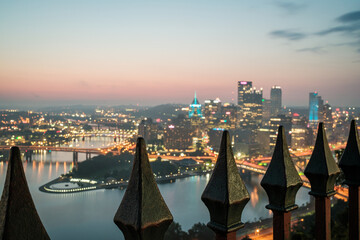 Pittsburgh Cityscape Skyline From The Duquesne Incline