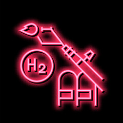 use in welding hydrogen neon glow icon illustration