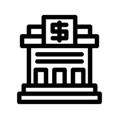 bank icon or logo isolated sign symbol vector illustration - high quality black style vector icons
