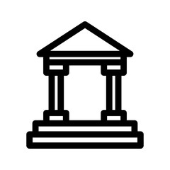 bank icon or logo isolated sign symbol vector illustration - high quality black style vector icons
