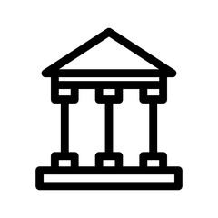 bank icon or logo isolated sign symbol vector illustration - high quality black style vector icons
