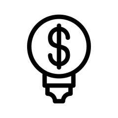 business ideas icon or logo isolated sign symbol vector illustration - high quality black style vector icons
