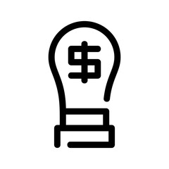 business ideas icon or logo isolated sign symbol vector illustration - high quality black style vector icons
