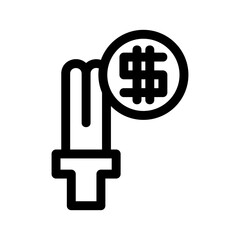 business ideas icon or logo isolated sign symbol vector illustration - high quality black style vector icons
