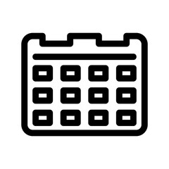 calendar icon or logo isolated sign symbol vector illustration - high quality black style vector icons
