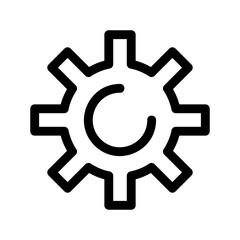 cogs icon or logo isolated sign symbol vector illustration - high quality black style vector icons
