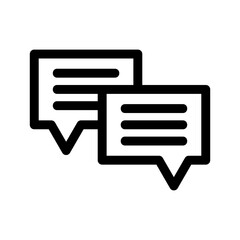 conversation icon or logo isolated sign symbol vector illustration - high quality black style vector icons

