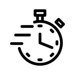 deadline icon or logo isolated sign symbol vector illustration - high quality black style vector icons
