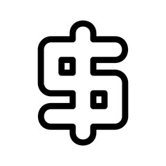 dollar icon or logo isolated sign symbol vector illustration - high quality black style vector icons
