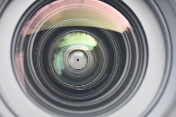 Close-up Camera photo lens. Zoom telephoto lens.	