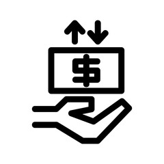 Obraz premium income icon or logo isolated sign symbol vector illustration - high quality black style vector icons 