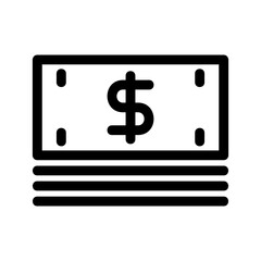 Obraz premium money icon or logo isolated sign symbol vector illustration - high quality black style vector icons 