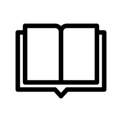 open book icon or logo isolated sign symbol vector illustration - high quality black style vector icons
