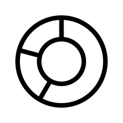 pie chart icon or logo isolated sign symbol vector illustration - high quality black style vector icons
