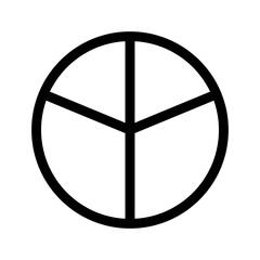 pie chart icon or logo isolated sign symbol vector illustration - high quality black style vector icons
