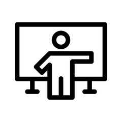 presentation icon or logo isolated sign symbol vector illustration - high quality black style vector icons
