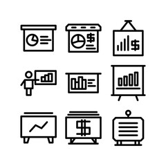 Fototapeta premium presentation icon or logo isolated sign symbol vector illustration - high quality black style vector icons 