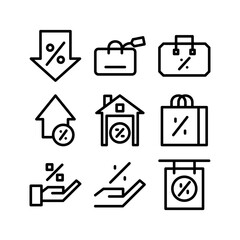 sale icon or logo isolated sign symbol vector illustration - high quality black style vector icons
