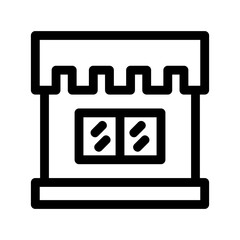 shop icon or logo isolated sign symbol vector illustration - high quality black style vector icons
