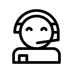 telemarketing icon or logo isolated sign symbol vector illustration - high quality black style vector icons
