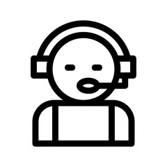 telemarketing icon or logo isolated sign symbol vector illustration - high quality black style vector icons
