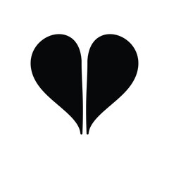 heard, love, icon, vector, template, illustration, design, collection,flat, style