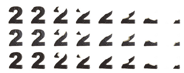 Milk Chocolate with Almonds and Vanilla Ice Cream Bars 2-shaped, 3D rendering