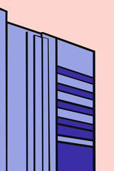 minimalist abstract architecture vector graphic 