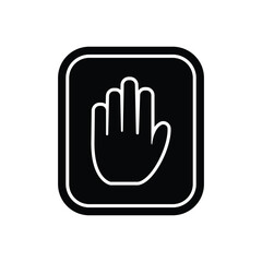 Obraz premium stop sing, icon, vector, template, illustration, design, collection,flat, style