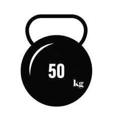 barbell, icon, vector, template, illustration, design, collection,flat, style