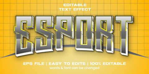 Stylish esport text effect