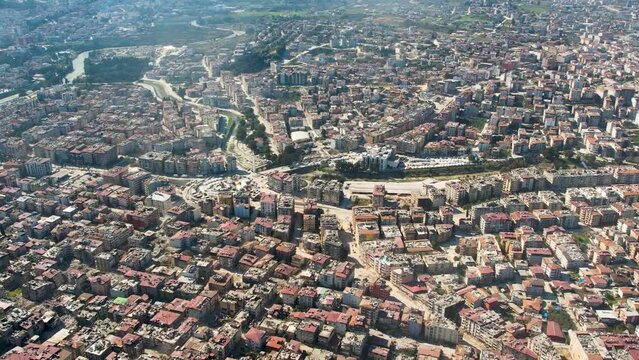Hatay, Iskenderun, Turkey- February 7th, 2023: Turkey earthquake, kahramanmaras, gaziantep, adana, Hatay, adiyaman February 2023, earthquake scene