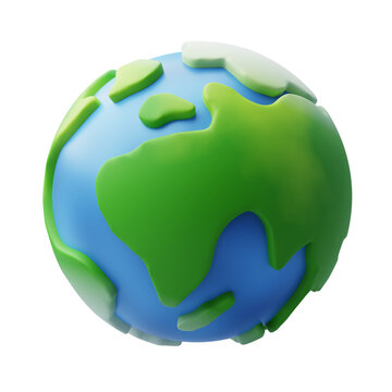3d Green Planet Earth, Earth Day, Environment day, Ecology concept.