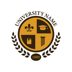 University college school badge logo
