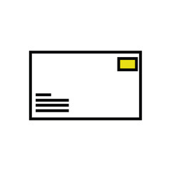 envelope icon design vector