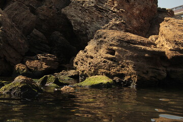 rock in the sea