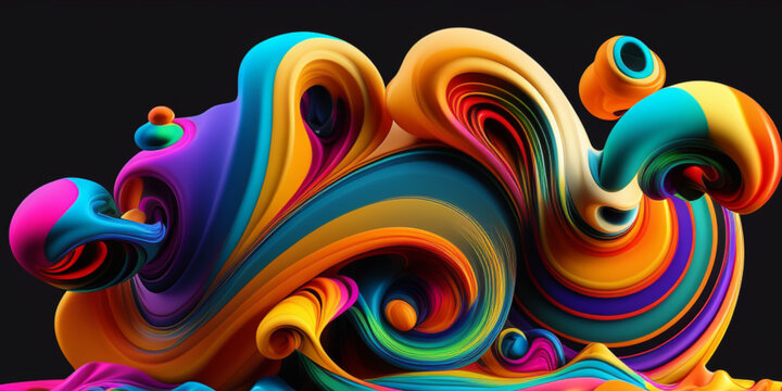 3D Swirl Background