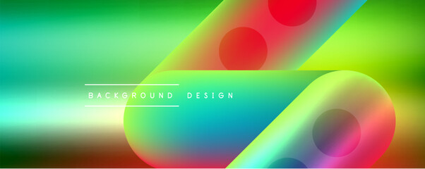 Round shapes and lines with fluid gradients abstract background. Vector illustration for wallpaper, banner, background, leaflet, catalog, cover, flyer