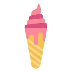 cone flat icon style